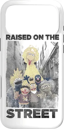 Vista 22 de Sesame Street Funda para iPhone 17 con texto en inglés "Raised on the Streets