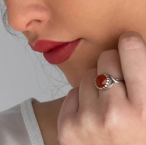 Vista 53 de 925 Sterling Silver Gemstone Rings for Women - Anniversary Rings for Women - Sterling Silver Rings for Women - Dainty Sterling Silver Rings
