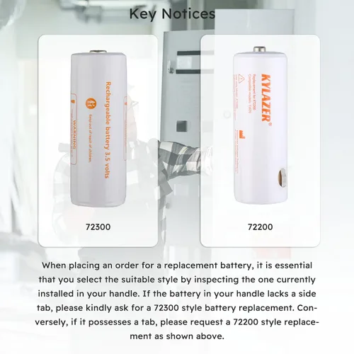 Vista 5 de Batería de repuesto para Welch Allyn 72200, recargable, 3.5 V 800 mAh, batería de níquel-cadmio
