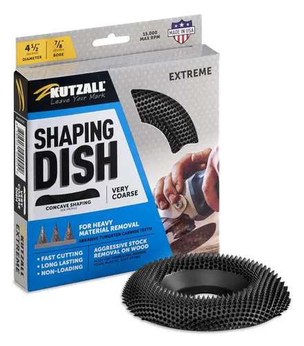 Vista 14 de Kutzall Plato de Moldeado Extreme – Medio, 4-1⁄2" (114.3mm) Diámetro x 7⁄8" (22.2mm) Orificio - Accesorio para amoladora angular de carpintería