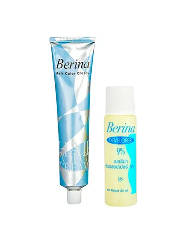 Vista 3 de Berina A21 Gris Claro Plata Tinte Permanente Color Crema Unisex - Estilo Punk