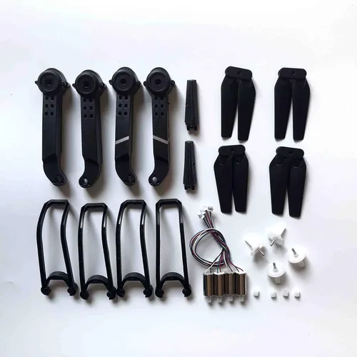Vista 4 de Rc Drone Motor Parte para E88 teng1 E88 PRO Quadcopter Piezas de repuesto Brazo Hélice, Cuchilla, Guardia de engranajes, Kit de repuesto del motor