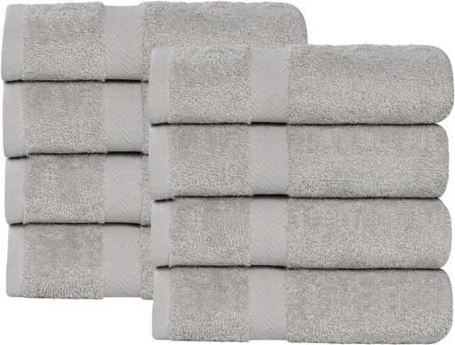 Vista 53 de Superior Juego de toallas surtidas de algodón de 18 piezas, incluye 8 toallas faciales, 6 manos y 4 toallas de baño, artículos esenciales