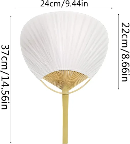 Vista 2 de 2 unids lote blanco ventilador de paleta - fiesta de papel decorativo eléctrico hogar portátil ventiladores de pared mano encaje japonés Cajón