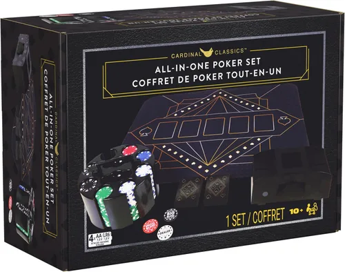 Vista 7 de Spin Master Games Poker Set with 200 Chips Classic Board Game