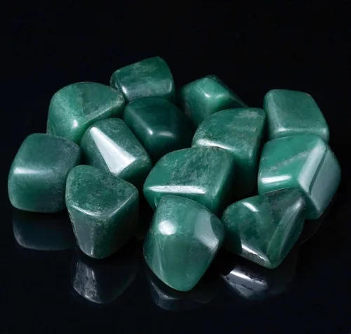 Vista 9 de BEZAVO Juego de piedras curativas de aventurina verde, 13 piezas de piedras y cristales a granel para curación, reiki, meditación, cristales