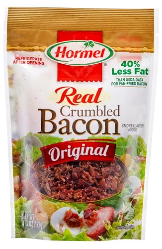 Vista 4 de Hormel Tocino desmenuzado real de primera calidad, bolsa de 20 onzas