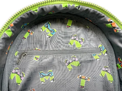 Vista 4 de Loungefly TMNT Teenage Mutant Ninja Turtles Squad - Bolso de hombro con doble correa para mujer