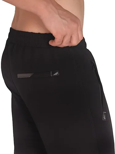 Vista 4 de SCR - Pantalones deportivos para hombre, pantalones atléticos de entrepierna larga color negro, gris y azul marino, 30L 32L 34L 36L 38L