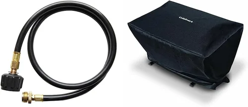 Vista 7 de Cuisinart Manguera adaptadora LP (4 pies, negro) y Cuisinart CGC-18 Cubierta para parrilla de mesa