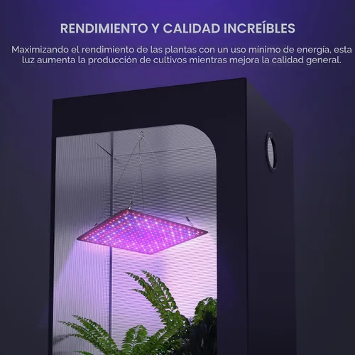 Vista 7 de Paquete de 2 paneles LED de luz de crecimiento de 200 W para plantas de interior, espectro completo con LED UV IR blanco, azul, rojo, para cobertura