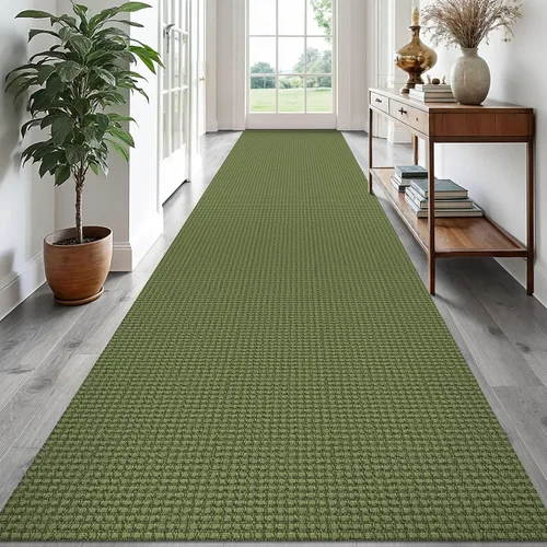 Vista 69 de EARTHALL Alfombra tejida de 2 x 3 pies, lavable para entrada, alfombra trenzada antideslizante, alfombra para puerta interior y exterior, alfombra