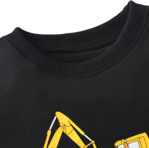 Vista 3 de Popshion - Sudaderas de dinosaurios para niños, pulóveres deportivos de caricaturas de manga larga, tallas 1-7T