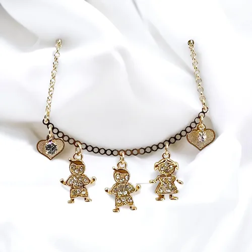 Vista 13 de SIFRIMANIA Personalized Children's Charm Choker Necklace, Boys or Girls Customizable Pendants, Growing Family Jewelry for Women