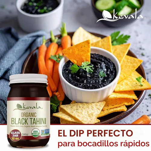 Vista 3 de Tahini negro orgánico, Kevala