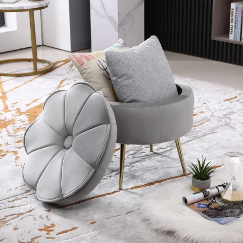 Vista 10 de BEEY Sofá individual de tela, cómodo sillón tapizado, muebles de sala de estar, sofá biplaza azul marino de 53 pulgadas, sofás pequeños