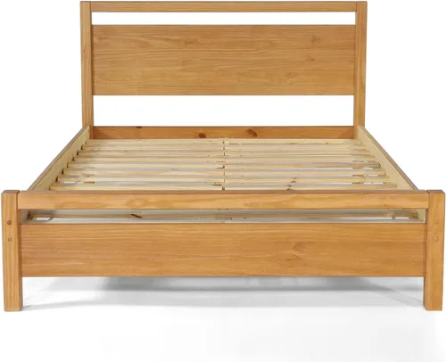 Vista 4 de Grain Wood Furniture Loft Cama de madera maciza de tamaño completo, acacia