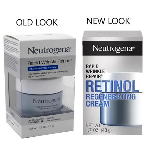 Vista 2 de Neutrogena Rapid Wrinkle Repair - Crema facial regeneradora de retinol y ácido hialurónico, crema facial antiarrugas, crema para el cuello