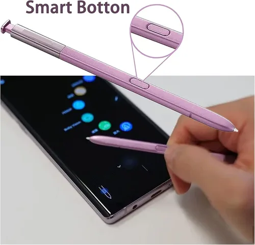 Vista 4 de 2 lápices capacitivos Galaxy Note 9 de repuesto sin Bluetooth Stylus Touch S Pen para Samsung Galaxy Note 9 N960 todas las versiones (morado lavanda)