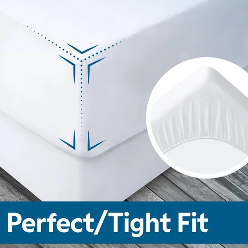 Vista 12 de Guardmax Jersey Knitted Cot Size Mattress Protector - Waterproof & Dust Mite Proof Mattress Cover with Stretchable Pockets - Soft, Comfortable, &