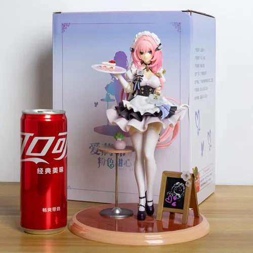 Vista 6 de H-I 3rd Elysia Figura Maid's Outfit 1/7 PVC Anime Figurines 9.4" Acción Play