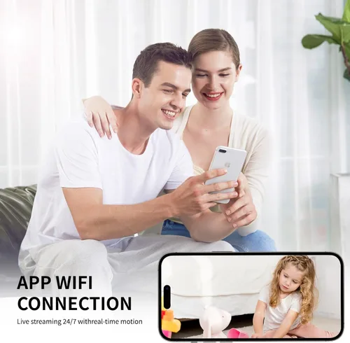 Vista 8 de Mini cámara de seguridad 4K WiFi cámara inalámbrica pequeña inteligente portátil HD cámara de niñera con detección de movimiento en la nube