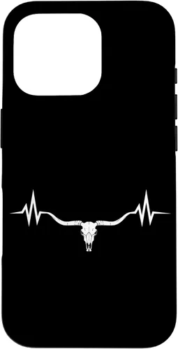 Vista 20 de Vintage Texas Longhorn Rancher Heartbeat Pulse Cattle Farmer Case for iPhone 17