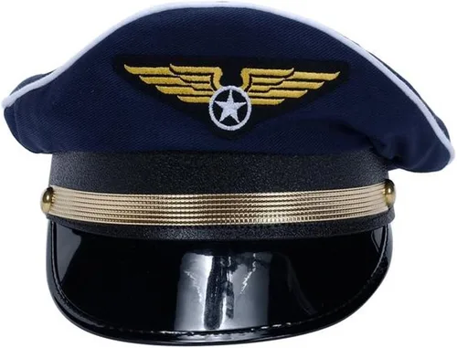 Vista 2 de Tigerdoe Sombrero de piloto Paquete de 2 Sombreros de piloto Disfraz de piloto y asistente de vuelo Disfraces para parejas