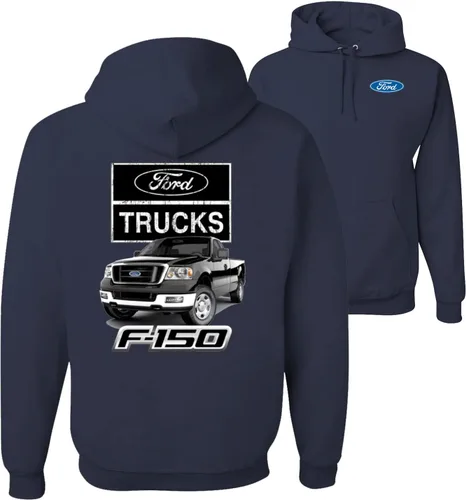 Vista 6 de Wild Bobby Ford Trucks F150 Pickup Cars and Trucks Front and Back - Sudadera con capucha unisex