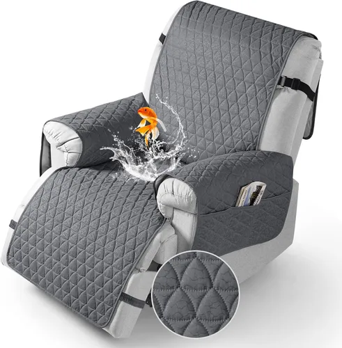 Vista 8 de TAOCOCO Funda para Sillón Reclinable 100% Impermeable - Funda para Sillón Reclinable con Gránulos Antideslizantes, Fundas para Sillas Reclinables