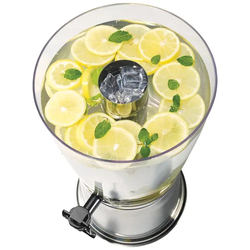 Vista 2 de Winco Dispensador de bebidas de 2 galones con soporte y núcleo de hielo