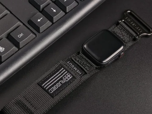 Vista 3 de Hemsut Compatible con Correa de Apple Watch, Correa Deportiva de Nylon Super Resistente con Diseño de Bucle Tejido para iWatch