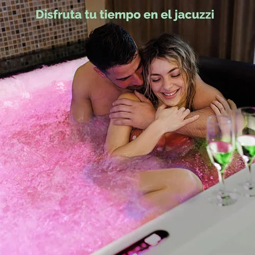 Vista 8 de Luces de piscina para piscina sobre el suelo, luces LED sumergibles recargables subacuáticas con control remoto, IP68 impermeable, luz de piscina