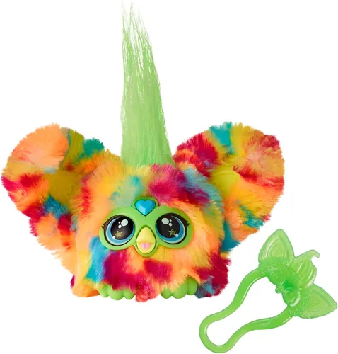 Vista 11 de Furby Furblets Hip-Bop Mini Friend, más de 45 sonidos, música hip hop y frases furbish, juguetes de peluche electrónicos, rosa y morado, regalos