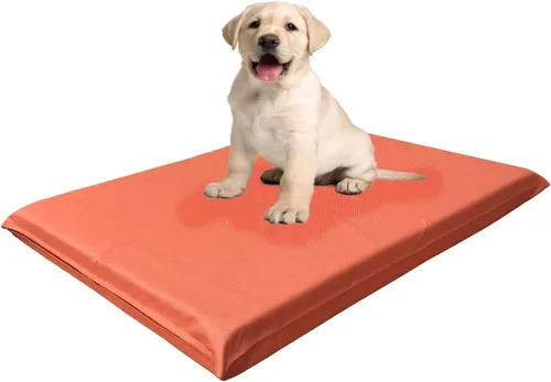 Vista 12 de Cama para perros de espuma viscoelástica con infusión de gel de alta densidad con funda externa duradera impermeable para todo tipo de clima