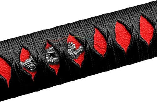Vista 6 de EZAUTOWRAP Espada Samurai 5.9 pulgadas., 10cm, Negro Rojo