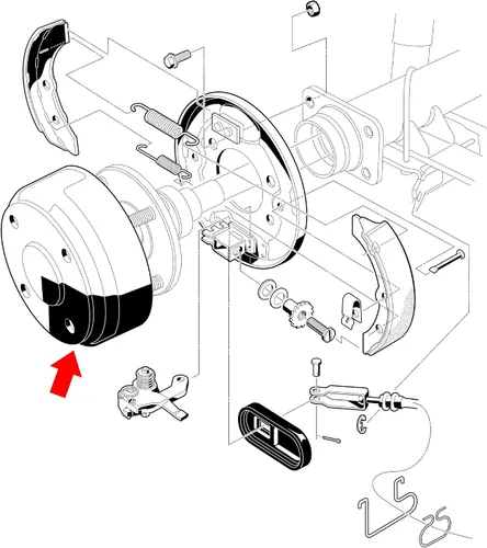 Vista 5 de 10L0L Tambores de freno trasero para carrito de golf para Club Car DS 1995-up,Club Car Precedent 2004-up Gas &Electric,OEM # 1017911-01,1018232-01
