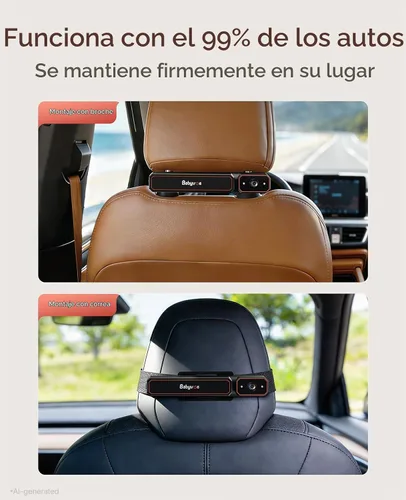 Vista 8 de Babyvue BV6PRO - Monitor de bebé inalámbrico con cámara dual para coche
