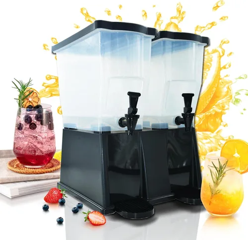 Vista 10 de CLIVIA Dispensador de bebidas de 3 galones, dispensador comercial de bebidas heladas para fiestas, dispensador de jugo de 11 L con tapa de espiga