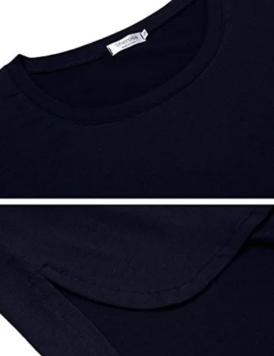Vista 6 de Sherosa Camiseta casual de manga 34 con cuello redondo para mujer