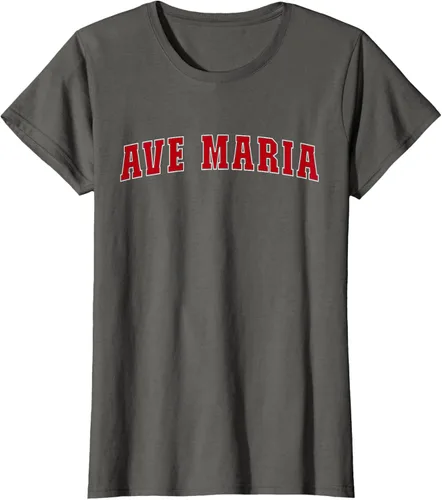 Vista 7 de Ave Maria FL Florida - Camiseta, Negro