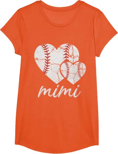 Vista 40 de Camiseta de béisbol Mimi para el Día de la Madre, Negro, S