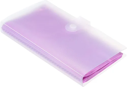 Vista 6 de PATIKIL Soporte para tarjetas de visita, 1 paquete de plástico portátil para tarjetas, libro organizador de tarjetas de nombre para mujeres