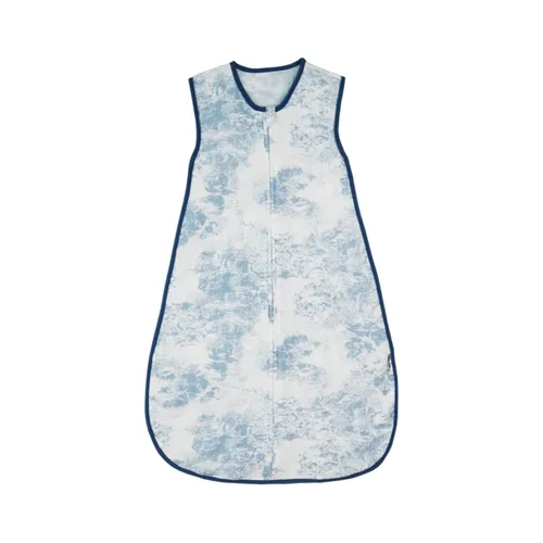 Vista 2 de Saco de dormir para bebé de muselina de algodón ligero para niños pequeños, saco de dormir suave para el verano, 0.5 tog, Blue Woods (0.5-0.7 Tog)