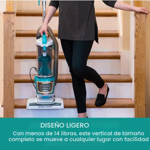 Vista 4 de Kenmore Aspiradora Vertical sin Bolsa de 2 Motores con Potente Succión Liviana Limpiadora de Alfombras con Manguera de 10', Filtro HEPA, 2