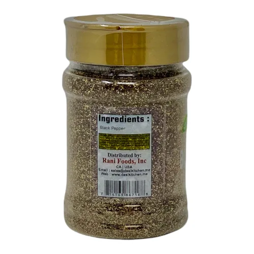 Vista 3 de Desi Kitchen Spices All Natural Sin sal Vegano Sin OMG Pimienta negra gruesa 3 oz (85 gm)