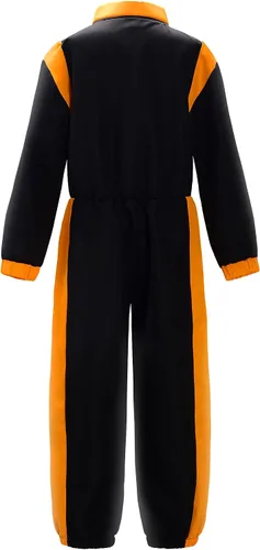 Vista 2 de ReliBeauty Disfraz de conductor de coche de carreras para niños pequeños con gorra de pico