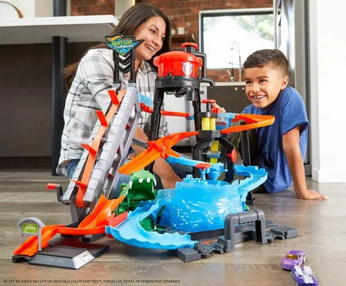 Vista 9 de Hot Wheels City Lavado de Autos y Cocodrilo Gigante