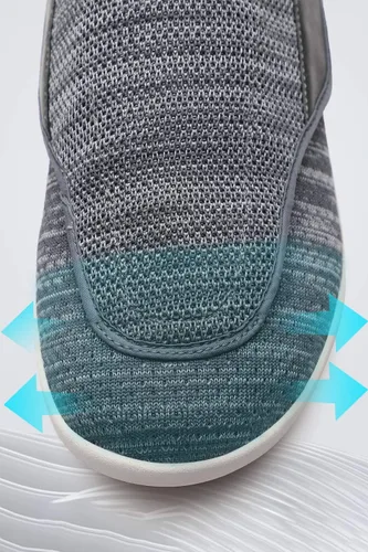 Vista 4 de Zapatos para diabéticos para mujer, zapatos casuales ajustables para caminar, zapatos anchos para ancianos, pies hinchados, antideslizantes, cojín