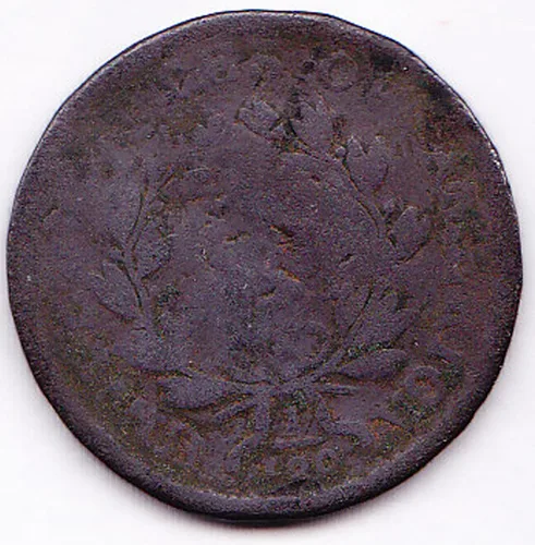 Vista 2 de 1807 Large% Draped Busto Pequeña fracción 29 mm, (1,142 en) 10.89 gramos, (0,350 Troy oz)